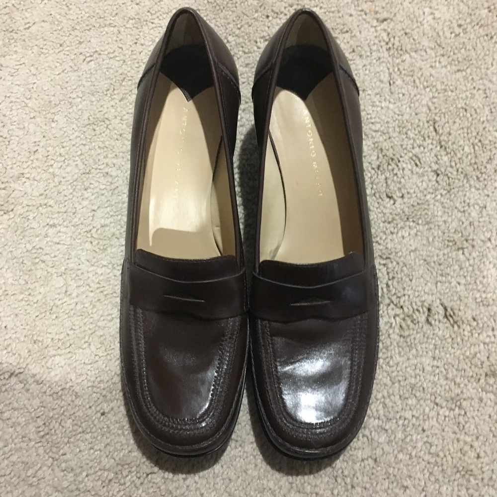 ANTONIO MELANI Brown Leather shoes SZ 9.5M